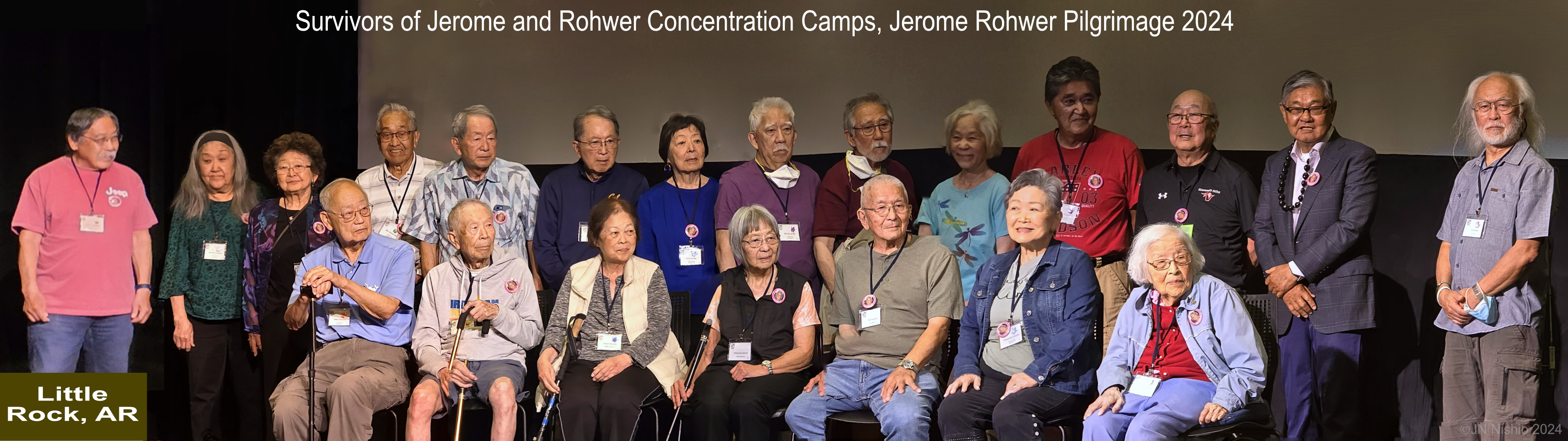 Survivors of Jerome and Rohwer Concentration Camps, who attended the 2024 Jerome Rohwer Pilgrimage